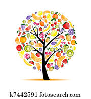Energy fruit tree for your design 
