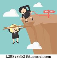 Helping hand, Business Woman Helping hand, Business Woman