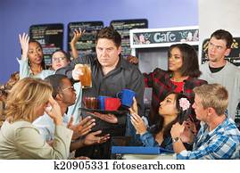 jag stressade ute, uppassare