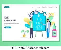 הבט, מיבדק, וקטור, אתר אינטרנט, נחיתה, עמוד, עצב, דפוסית