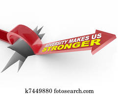 התנגדות, עושה, אותנו, יותר חזק, -, חץ, קופץ, מעל, חור