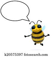 3d Honey bee talks 3d Honey bee talks