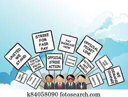 Streik Clipart | 1000+ Streik EPS Images | Fotosearch