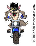Cool Motorcycle Wolf Cool Motorcycle Wolf