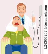 Dentist with patient Dentist with patient