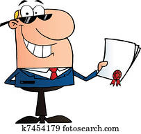 hombre de negocios, actuación, contrato