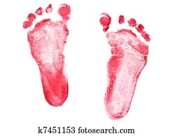imprint of baby feet