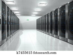 Server room interior Server room interior