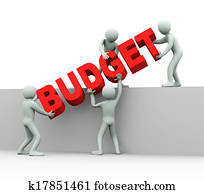 3d, leute, -, begriff, von, budget