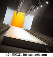 Fashion empty runway. Fashion empty runway.