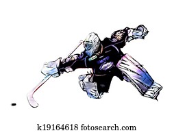 ice hockey goalkeeper ice hockey goalkeeper
