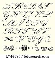 Script alphabet Script alphabet
