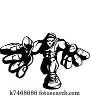 Wrestler Cartoon Vector Image Wrestler Cartoon Vector Image