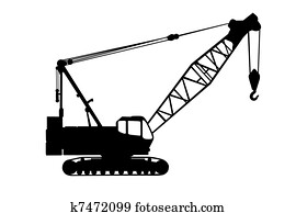 Crane silhouette Crane silhouette