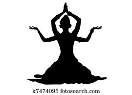 Indian dancing isolate Indian dancing isolate