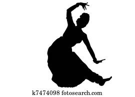Indian dancing isolate Indian dancing isolate