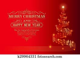 musical, árbol de navidad