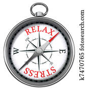 relax stress red words on compass relax stress red words on compass