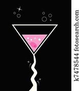 rosa, martini rosa, martini