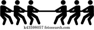 Tug of war symbol Tug of war symbol