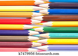Variety of pastel colors arranged in a row