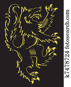 הפוך, זאב, rampant