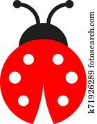 חרק של גברת, וקטור, איקון