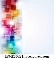 Abstract Multicolor Technology Background Abstract Multicolor Technology Background