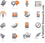 Blog, &, meios novos, /, grafita, série