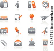 bureau, &, zakenbeelden, /, grafiet