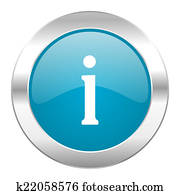 information internet blue icon