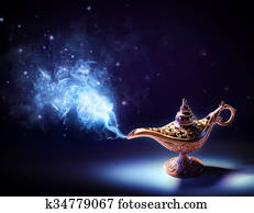 Lamp Of Wishes - Magic Smoke Coming