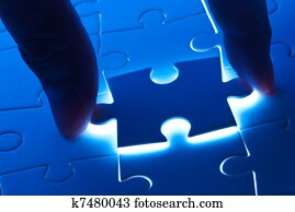 Pick puzzle piece with mystery light Pick puzzle piece with mystery light