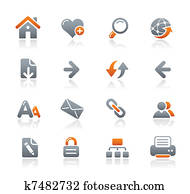 ניווט של רשת, איקונים, /, גרפיט