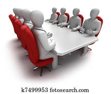 Business meeting 3D concept