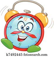 Cartoon alarm clock Cartoon alarm clock