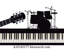 guitar,, klavier, und, trommeln guitar,, klavier, und, trommeln