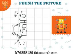 kopie, bild, vektor, illustration., vollst?ndig, und, f?rbung, spiel, für, vorschulisch, und, bilden kinder kopie, bild, vektor, illustration., vollst?ndig, und, f?rbung, spiel, für, vorschulisch, und, bilden kinder
