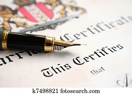 Marriage certificate Marriage certificate