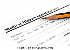 Medical history  form 