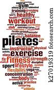 Pilates word cloud Pilates word cloud