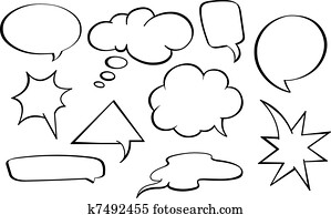Speech bubbles set Speech bubbles set