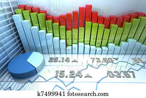 Stock market colorful abstract