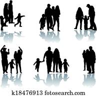 Family silhouette