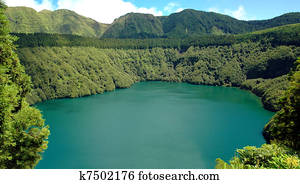 Santiago Lagoon, in Sao Miguel, Azores