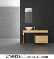 tiled bathroom with wood furniture tiled bathroom with wood furniture