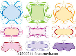 vintage frames, vector