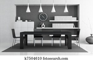 מודרני, חדר של סעודה