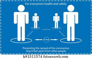 Icon people concept Social Distancing stay 6 feet apart from other people, the practices put in place to enforce social distancing, vector illustration Icon people concept Social Distancing stay 6 feet apart from other people, the practices put in place to enforce social distancing, vector illustration