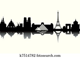 Paris skyline Paris skyline